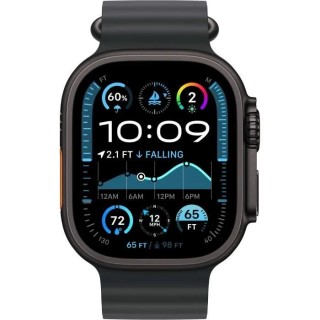 Apple Watch Ultra 2 GPS + Cellular - 49mm - Boîtier Black Titanium - Bracelet Black Ocean Band