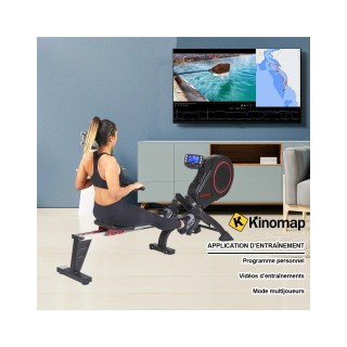 Rameur - Jet 600-2 - Care - Résistance magnétique - 23 programmes d'entraînement