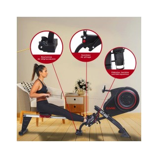 Rameur - Jet 600-2 - Care - Résistance magnétique - 23 programmes d'entraînement