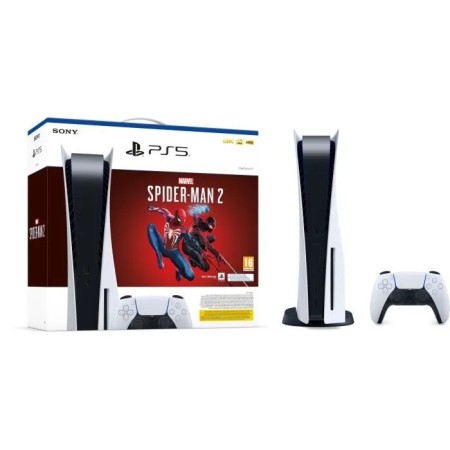 Console PlayStation 5 - Édition Standard + Marvel's Spider-Man 2 (code dans la boîte)