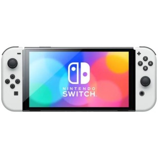 Console Nintendo Switch - Modèle OLED • Blanc + Super Mario Bros. Wonder (Pré-installé) + 12 mois d'abonnement NSO (Code)