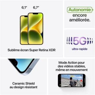 Apple iPhone 14 Plus 6.7" 5G Double SIM 128 Go Mauve